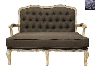 Прямой диван модерн Yareli Brown V2 серый на заказ