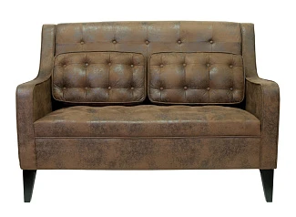 Дизайнерский двухместный диван Hublon коричневый на заказ